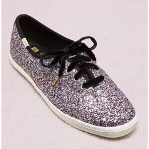 Keds X Kate Spade New York Champion Glitter Sneakers Size 7.5